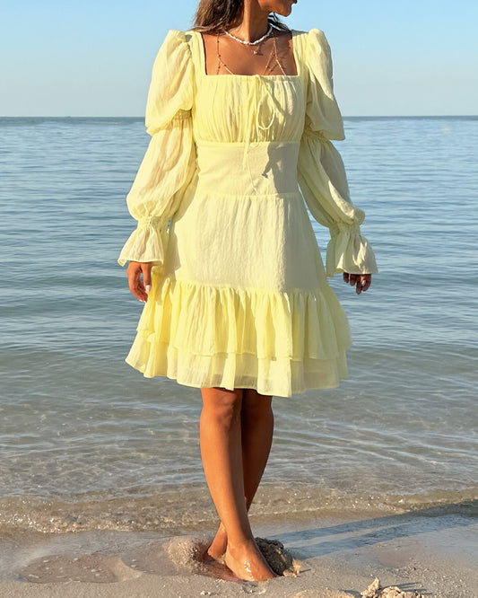 Sunshine tiered beach dress